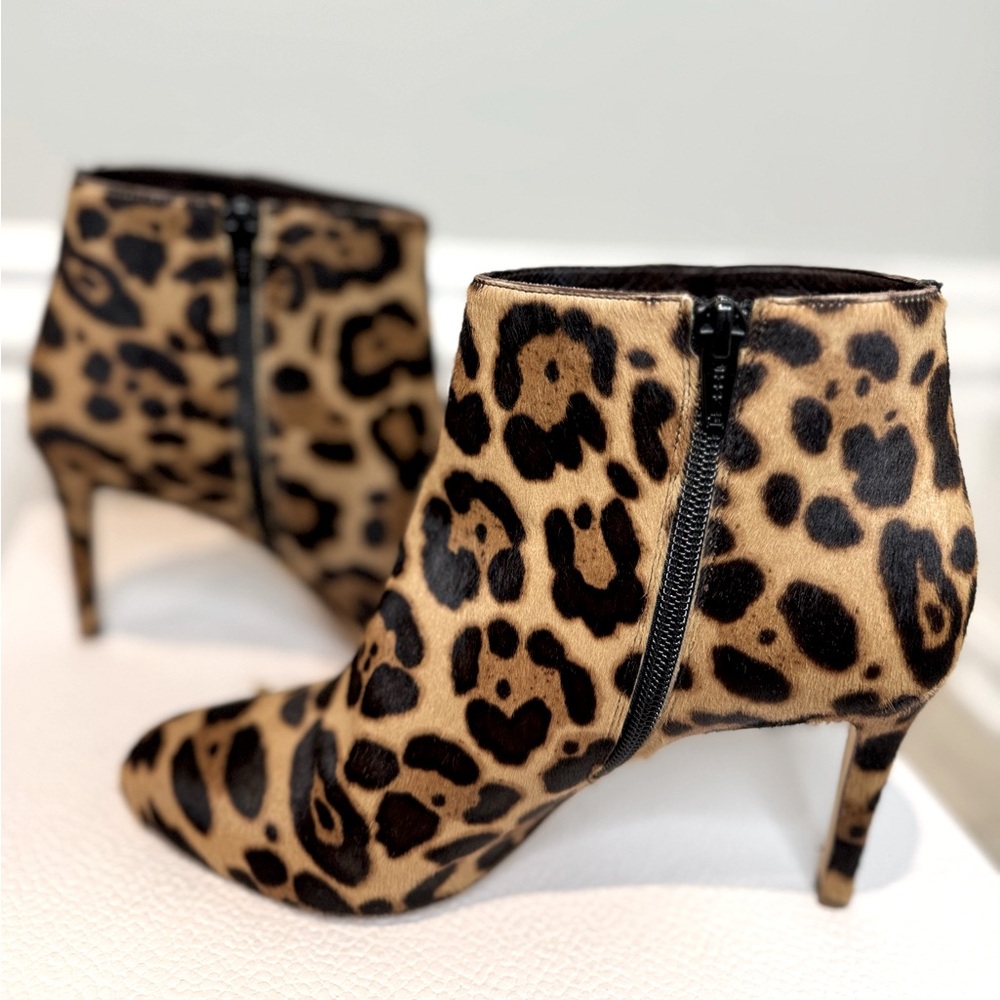 Real Calf Hair Made in Italy J Crew Leather Booties!